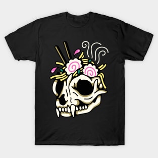 Cat skull ramen T-Shirt